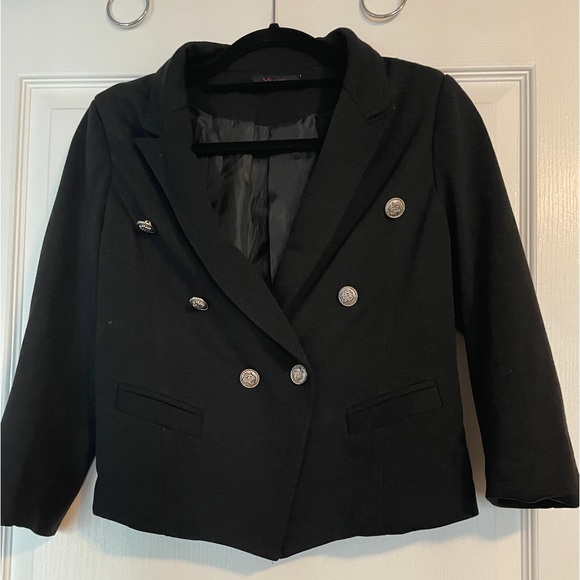 Military style cropped blazer - Picture 3 of 4